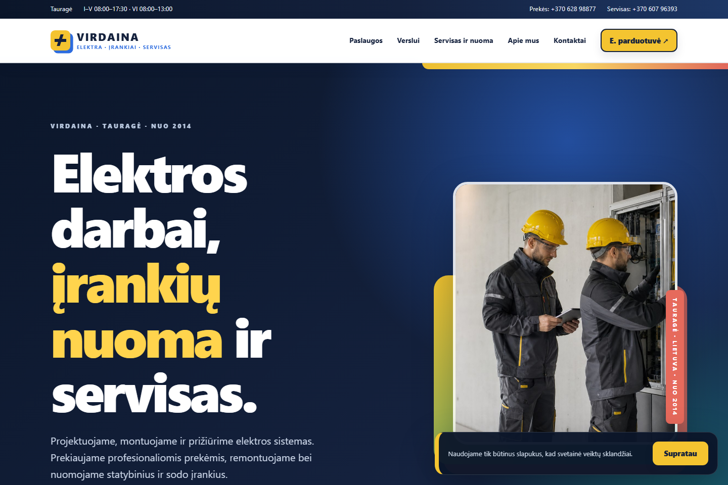 Virdaina pagrindinio puslapio peržiūra
